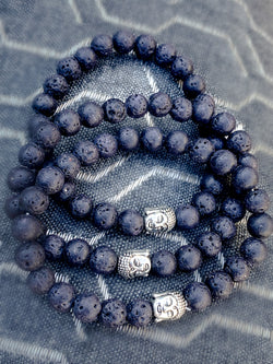 Lava Stone Stretch Bracelet